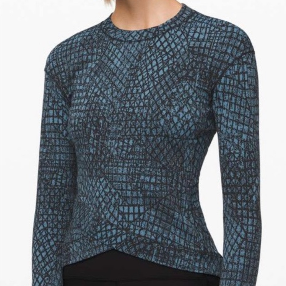 Lululemon Close to Crossing Long Sleeve Jacquard Tectonic Jacquard Shipmate